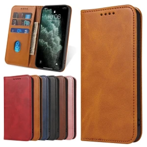 Shockproof Hybrid PU Card Holder Wallet Mobile Phone Cover For iPhone XS Max 11 12