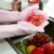 Import silicon gloves for cleaning Reusable Heat Resistant Cleaning Rubber Mittens with Scrubber for Washing Dishes Fruits Vegetable from China