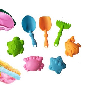 silicone beach toy sand sand mould mold set tools eco-friendly soft material free matching custom design
