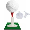 Silicone Rubber Dring Range Golf Rubber Tee Print Logo Use Rubber Plastic Universal Golf Tee For Indoor Outdoor Practice Mat.