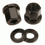 Silver and black color Bottom bracket/rear wheel axle bicycle/wheel and axle