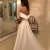 Import Simple A Line Wedding Dresses Satin Off The Shoulder Wedding Bridal Gowns Sweep Train Casual Dresses Zipper With Buttons Back from China