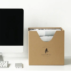 Simple Eco-friendly Box Packaging Kraft Paper for Office File Document