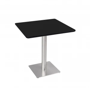 Simple modern design MDF dining room table with Chromed Steel Base T-10