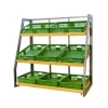 simply equipped Supermarket Fruit Display Stand vegetable shelf