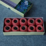 Size 8 Pearl Cotton Thread for Cross stitch 43yards (5grams) per ball Double Mercerized long staple Cotton,10pcs/col
