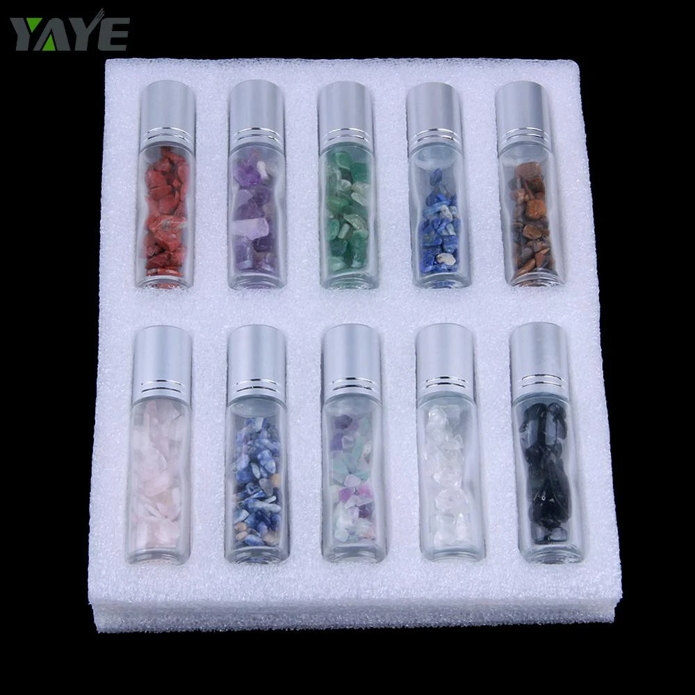 Skincare Accessories Natural Gemstone Semi-precious Stone Crystal Roller Balls for Essential Oil Roller Bottles