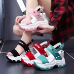 Slope heel sandals, fairy style, summer new thick soled womens sandals