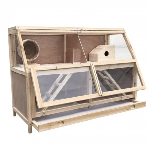 small animal cage, wooden hamster cage