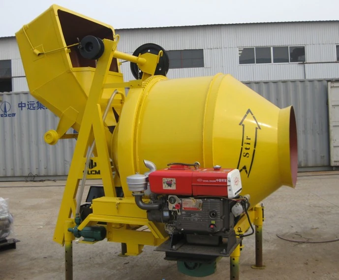 small portable DIESEL AND ELECTRIC concrete mixer JZC350 small portable concrete mixer with pump