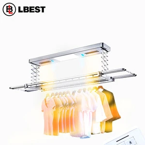 Smart home custom automatic hot air electric folding drying rack clothes dryer machine hanging clothes dryers