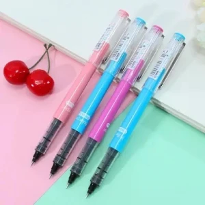 Smooth writing refillable free ink roller ball pen supplied for office and school