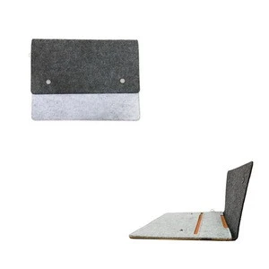 Soft Felt Sleeve Holder with Flap for 13in Laptop