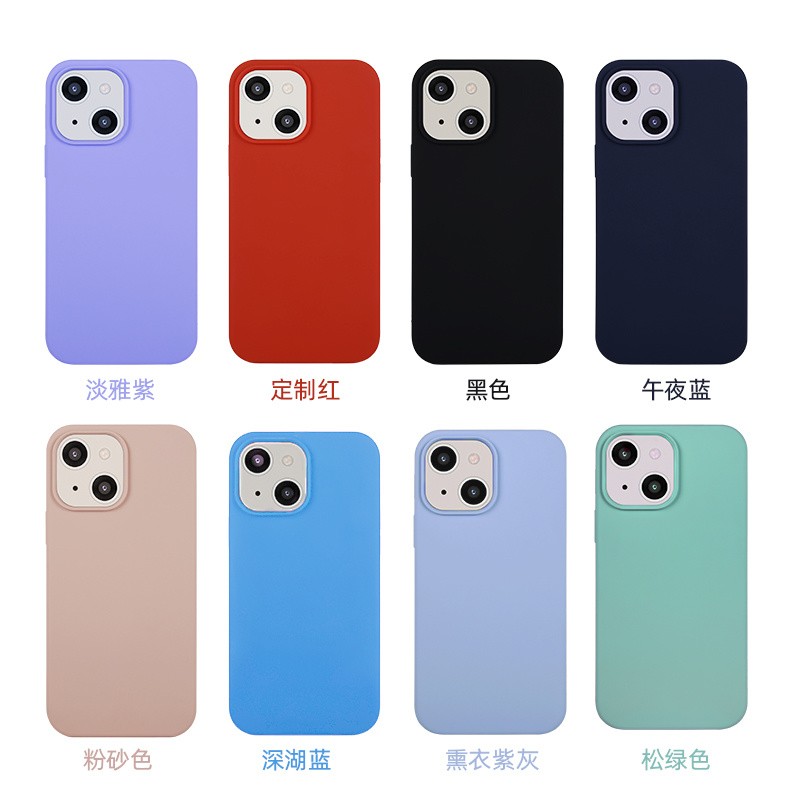 Soft Liquid Silicone Mobile Phone Case for iPhone 14 13 12 11 PRO Max X/Xs Xr