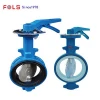 soft PTFE sealing stainless steel wafer type butterfly valve