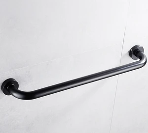 Space aluminum black Bathroom Grab Bar,Bathtub Handrail Shower Handgrip Safety Handle,for Elderly Helping