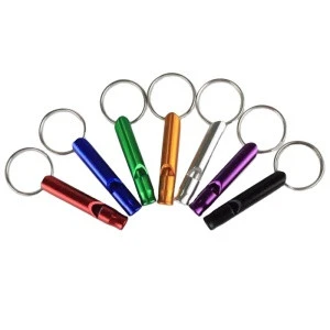 Sport Emergency Survival Aluminum Whistle Key Chain