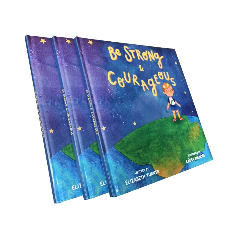 Spot UV hardcover with sponge children&#x27;s story book printing services