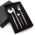 Import Stainless steel 4 pcs flatware set food spoon and fork, spoon fork knife boxes from China