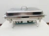stainless steel buffet stove hot pot material catering restaurant equipment cafe butter food warmer chafing dish