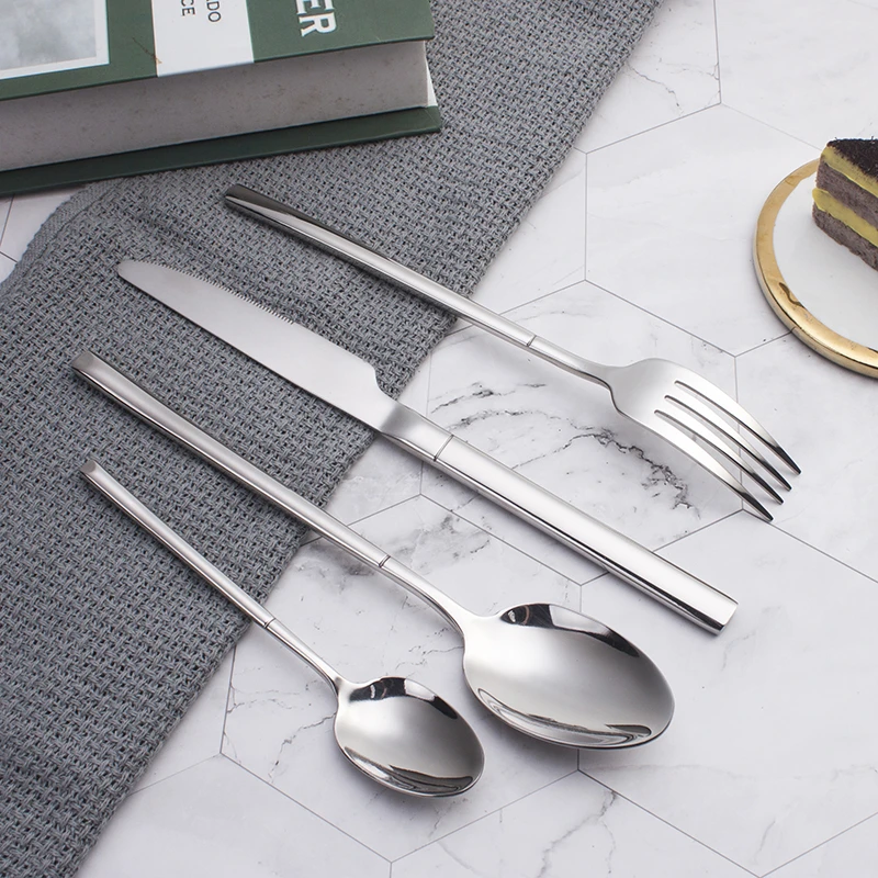 Stainless steel dinnerware sets cutlery 16/24pcs set spoons forks and knives for events