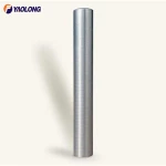 Stainless steel parking fixed bollards with flat top for traffic barrier