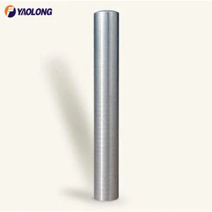 Stainless steel parking fixed bollards with flat top for traffic barrier