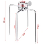 Stainless Steel Rotisserie Meat Forks Clamp Grill Meatpicks Barbecue Skewer With Locking Screw Quick Adjustments BBQ Tools