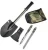 Import stainless steel shovel and pick axe / Soldier use Mini saw axe with pick glass breaker from China