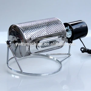 stainless steel small home coffee bean baking machine drum coffee roaster