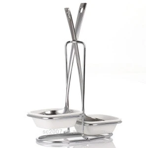 Stainless Steel Spoon or Ladles Holder  Clips Tableware Kitchen ware Utensil Rack