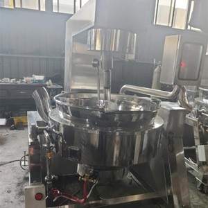 steam cooking mixer machine Fast food steam industrial automatic sausage fried rice cooking machine  for jam processing plant