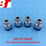 Stock M-POC4 6 8 10 12 14 -01 M-POC12-03 Quick Connector for Cooling Water hardware connect Mold accessories