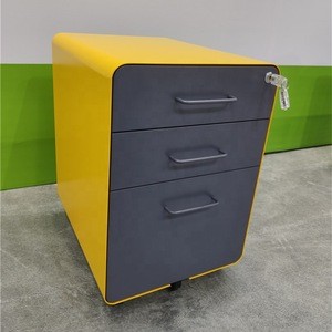 Storage Office Furniture Mobile Pedestal 3 Drawer Metal File Cabinet