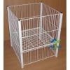 Store Promotion Square Small Size Metal Wire Dump Bin Merchandise Table (PHY511)
