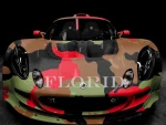Stretchable White and Black Camo Wrapping Vinyl Film Car Stickers Customs Shirink Wrap Printing