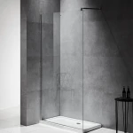 Structural Durabilities Bathroom 6mm Tempered Glass Walk-in Screen Frameless Shower Door of Easy Cleaning