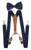 Suspenders Bowtie Set- Mens Elastic X Band Suspenders + Bowtie For Wedding, Formal Events