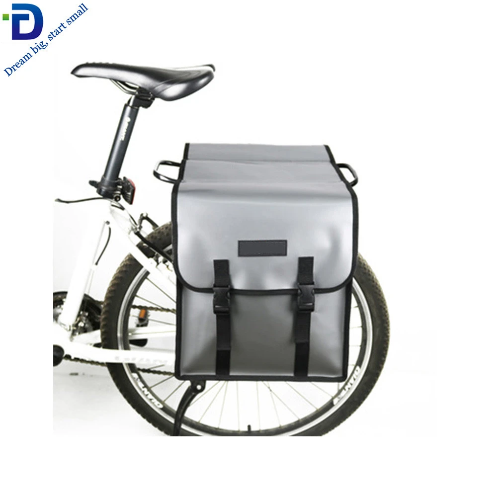 T0245 PVC Bicycle Carrier Bag Rear Rack Trunk Bike Luggage Back Seat Pannier Cycling Storage Bags