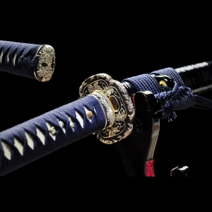 t10 katana japanese samurai sword The accessories are silver plated and the scabbard is inlaid with rhinoceros horn