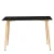 Import table glass wood grain legs 47 inches dining room furniture in Dining Tables from China