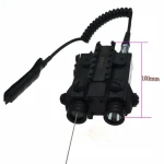 Tactical Military Standard Adjustable Dual Beam Laser Sight with Green and IR Laser Pointer Combo for Hunting