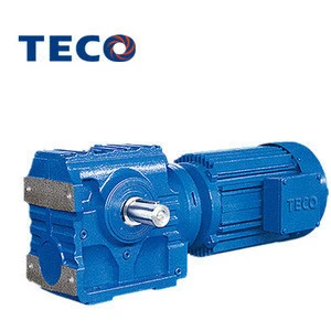Taiwan TECO S series Helical worm geared motor speed reducer