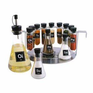 Test Tube Spice Rack Set Science Organizer for Seasoning &amp; Spices - Kitchen Gift Set for Chemists Scientists