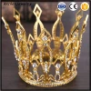 The bride hand crystal crown fine gold and silver circle big crown bride other headwear HA-411