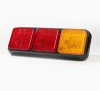 Three-color led tail light CE E-mark taillights turn indicator brake for truck car bus