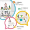 Three-in-one Happy jump chair multi-function electronic organ puzzle game table baby fitness jump ball
