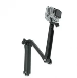 Three sections folding selfie stick for go pro , sport camera accessories