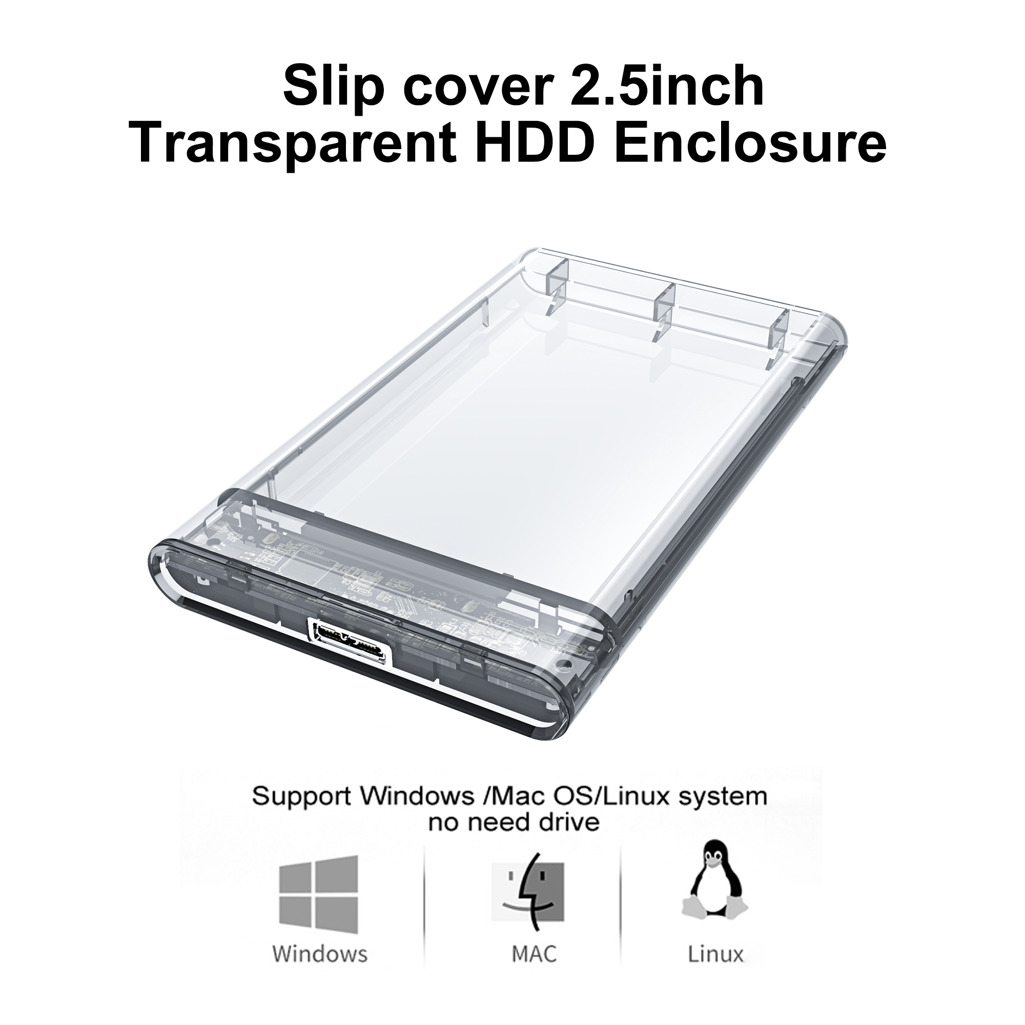 Buy Tool Free 5 Gbps 2tb 2 5 3 0 Sata Hdd Hard Disk Drive Naked External Box Hdd Enclosure