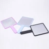 Top Quality Custom Square Shape Single Side Plastic Frame Make Up Hand Held Cosmetic Mirror